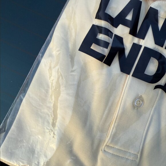 Set of 2 Lands’ End Men’s M Tall Polo Supima Cotton Traditional Fit Shirt Yellow - Picture 3 of 9